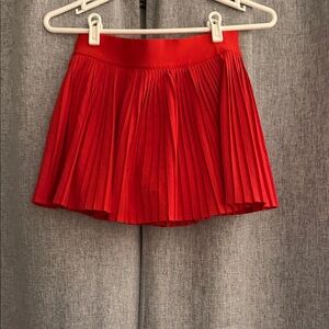 Lululemon Athletica Vibrant Red Mini Skirt